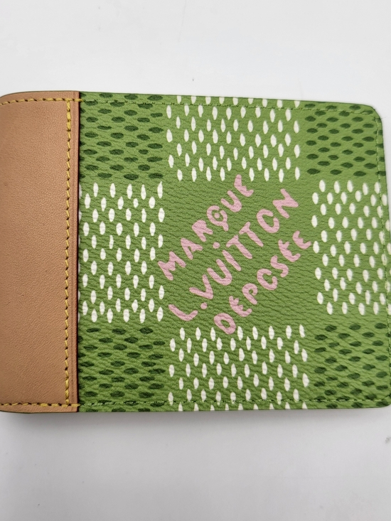 Louis Vuitton Handbags - Louis Vuitton Slender Wallet Tyler the Creator Giant Damier Golf, Auth Microchip